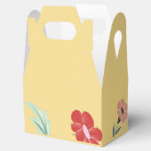 陽気で楽しいカラフルフローラ結婚式の引き出物箱 フェイバーボックス (オープン)