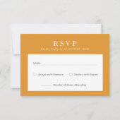 陽気で楽しいカラフルフローラRSVP応答カード 出欠カード (裏面)