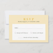 陽気で楽しいカラフル結婚式のRSVPカード サンキューカード (裏面)