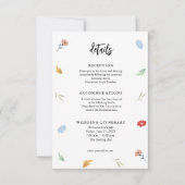 陽気で楽カラフルし結婚い囲いカード サンキューカード (正面)