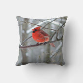 陽気で赤く基本的な枕 クッション (裏面)