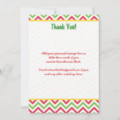 陽気で醜いクリスマスのセーターのパーティーは感謝していしています サンキューカード (裏面)