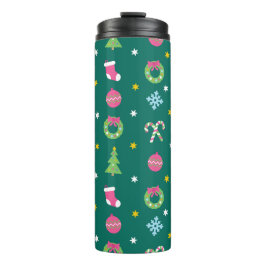 陽気で陽気なクリスマスパターン タンブラー