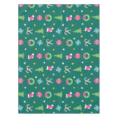 陽気で陽気なクリスマスパターン テーブルクロス (正面)