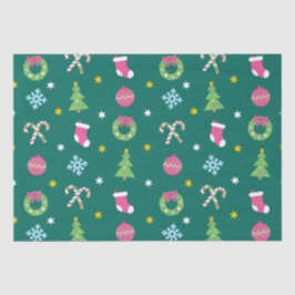 陽気で陽気なクリスマスパターン 薄葉紙