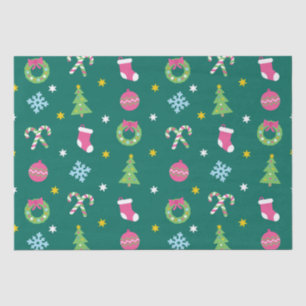 陽気で陽気なクリスマスパターン 薄葉紙