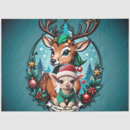 陽気で魅力的なクリスマスイラストレーション 薄葉紙