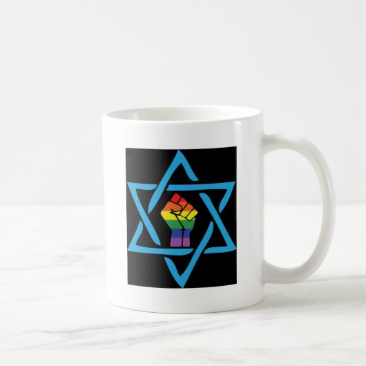 陽気で黒いユダヤ人 コーヒーマグカップ (右)