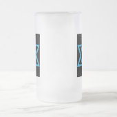 陽気で黒いユダヤ人 フロストグラスビールジョッキ (中央)