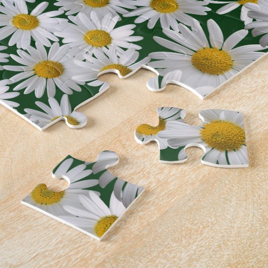 -陽気で、明るいデイジーを個人化して下さい ジグソーパズル (側面)