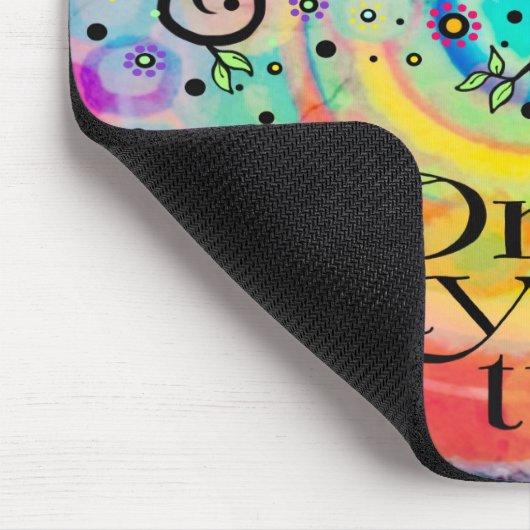 陽気なおもしろいが一度に1日感動的 マウスパッド (コーナー)