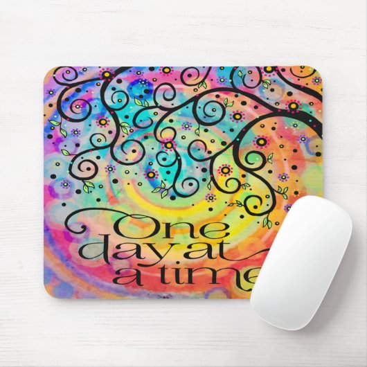 陽気なおもしろいが一度に1日感動的 マウスパッド (マウス)