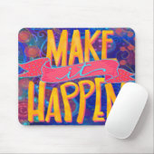 陽気なおもしろいが実現する引用文 マウスパッド (マウス)