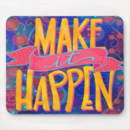 陽気なおもしろいが実現する引用文 マウスパッド (正面)