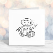 陽気なおもちゃロボットが私を彩る セルフインキングスタンプ