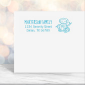 陽気なおもちゃロボット家族アドレス セルフインキングスタンプ