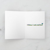 陽気なお母さん、母の日カード カード (内部)