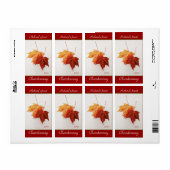 陽気なかえではワイン・ボトルのラベルを去ります ラベル (フルシート)