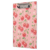 陽気なかわいいさくらんぼパターンイラストレーション クリップボード (左)