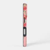 陽気なかわいいさくらんぼパターンイラストレーション iPhone 16ケース (右側面)