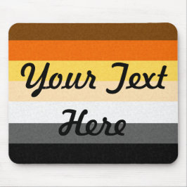 陽気なくまのプライドの旗 マウスパッド