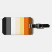 陽気なくまのプライドの旗 ラゲッジタグ (正面横)