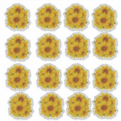 陽気なひまわりブーケ シール (正面)