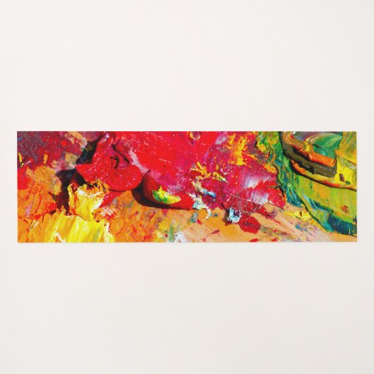 陽気なアーティストの抽象芸術 ヨガマット (裏面(横))