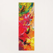 陽気なアーティストの抽象芸術 ヨガマット (裏面)