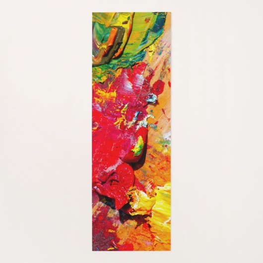 陽気なアーティストの抽象芸術 ヨガマット (裏面)