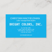 陽気なアーティストの抽象芸術 名刺 (裏面)