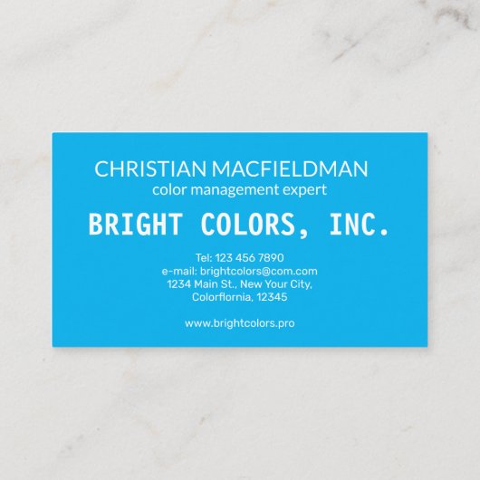 陽気なアーティストの抽象芸術 名刺 (裏面)