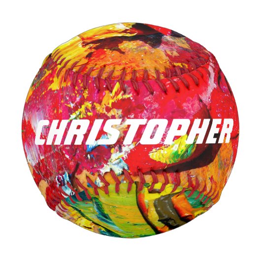 陽気なアーティストの抽象芸術 野球ボール (正面)