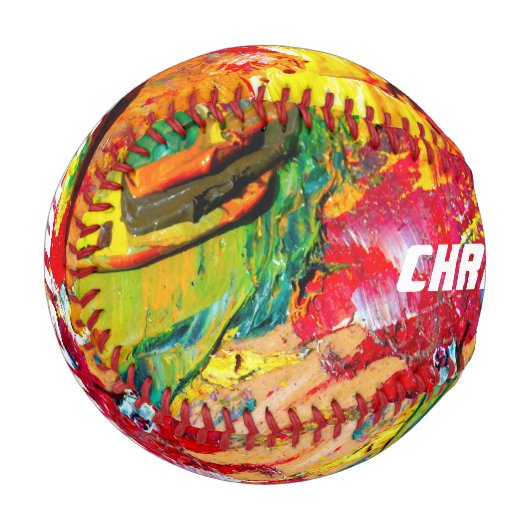 陽気なアーティストの抽象芸術 野球ボール (正面左)
