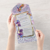 陽気なアーティストパーティードードル創造 オールインワン招待状 (貼ってはがせる)