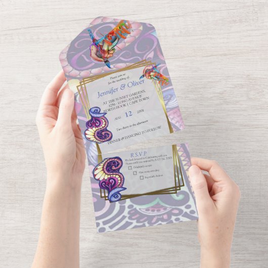 陽気なアーティストパーティードードル創造 オールインワン招待状 (貼ってはがせる)