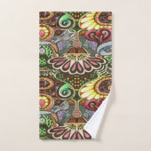 陽気なアーティストパーティードードル創造 バスタオルセット (ハンドタオル)