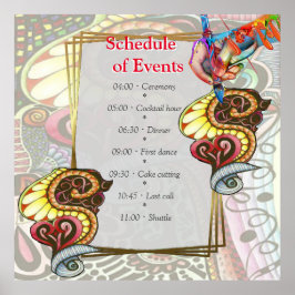 陽気なアーティストパーティードードル創造 ポスター