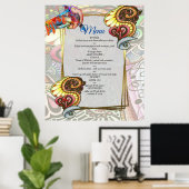 陽気なアーティストパーティードードル創造 ポスター (ホームオフィス)