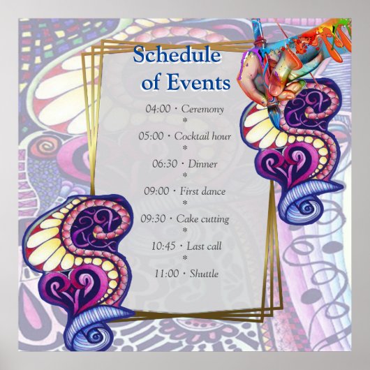 陽気なアーティストパーティードードル創造 ポスター (正面)