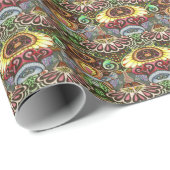 陽気なアーティストパーティードードル創造 ラッピングペーパー (ロールコーナー)