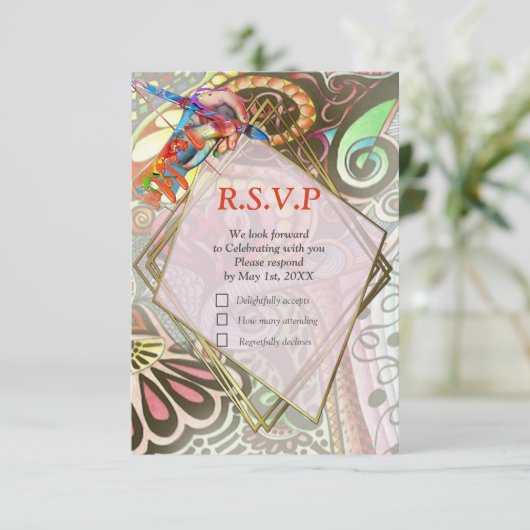 陽気なアーティストパーティードードル創造 出欠カード (スタンド正面)