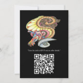 陽気なアーティストパーティードードル創造 招待状 (裏面)