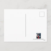 陽気なアール・デコのレトロのヴィンテージのクリスマスの女性 シーズンポストカード (裏面)