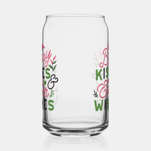 陽気なイースタータイポグラフィ – バニーキス ガラス缶 (左)