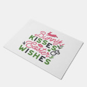 陽気なイースタータイポグラフィ – バニーキス ドアマット (アングル)