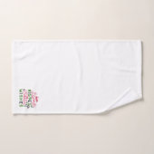 陽気なイースタータイポグラフィ – バニーキス バスタオルセット (ハンドタオル)