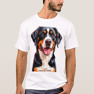 陽気なエントレブッヘル・マウンテン・ドッグ Tシャツ