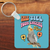 陽気なオウム キーホルダー (正面)