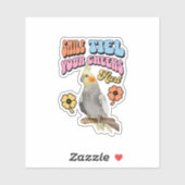 陽気なオウム シール (シート)